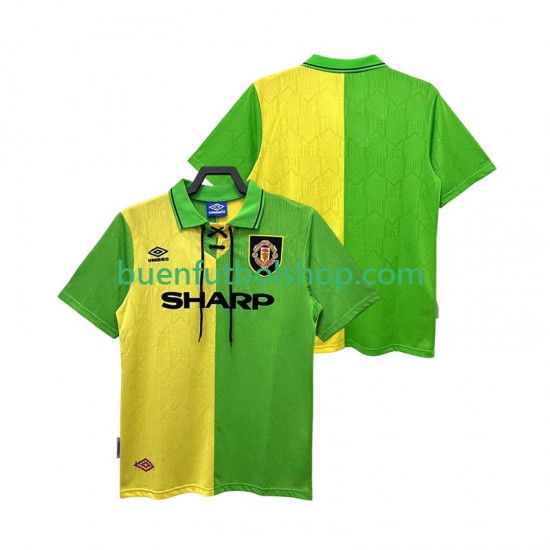 Camiseta de Fútbol Manchester United Retro 1992 1994 Segunda Equipación Manga Corta Hombre Camiseta de Fútbol Manchester United Retro 1992 1994 Segunda Equipación Manga Corta Hombre