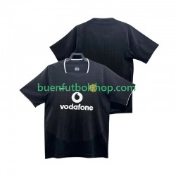 Camiseta de Fútbol Manchester United Retro 2002 2004 Segunda Equipación Manga Corta Hombre