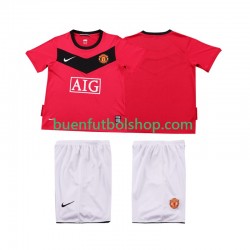 Camiseta de Fútbol Manchester United Retro 2009 2010 Primera Equipación Manga Corta Niño Camiseta de Fútbol Manchester United Retro 2009 2010 Primera Equipación Manga Corta Niño