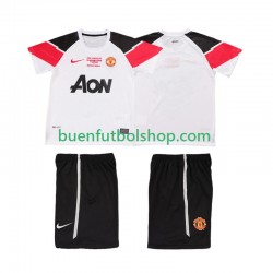 Camiseta de Fútbol Manchester United Retro Champions League 2011 2012 Tercera Equipación Manga Corta Niño