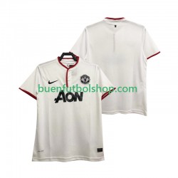 Camiseta de Fútbol Manchester United Retro 2013 2014 Tercera Equipación Manga Corta Hombre