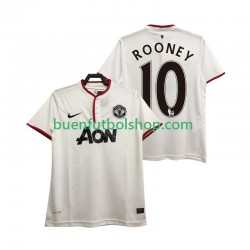 Camiseta de Fútbol Manchester United Rooney 10 Retro 2013 2014 Tercera Equipación Manga Corta Hombre