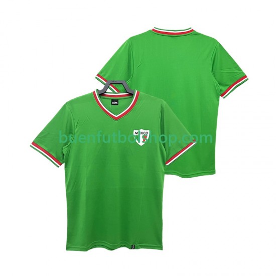Camiseta de Fútbol México Retro 1970 Primera Equipación Manga Corta Hombre