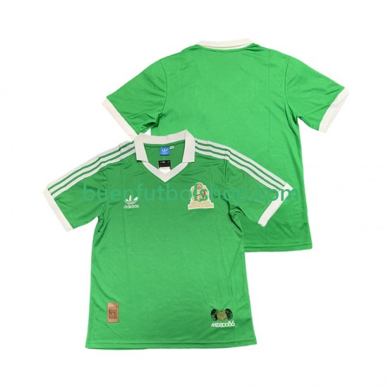 Camiseta de Fútbol México Retro 1986 Primera Equipación Manga Corta Hombre