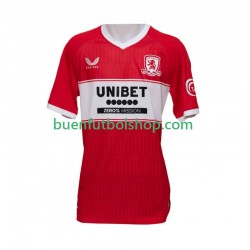 Camiseta de Fútbol Middlesbrough 2025-2026 Primera Equipación Manga Corta Hombre Camiseta de Fútbol Middlesbrough 2025-2026 Primera Equipación Manga Corta Hombre