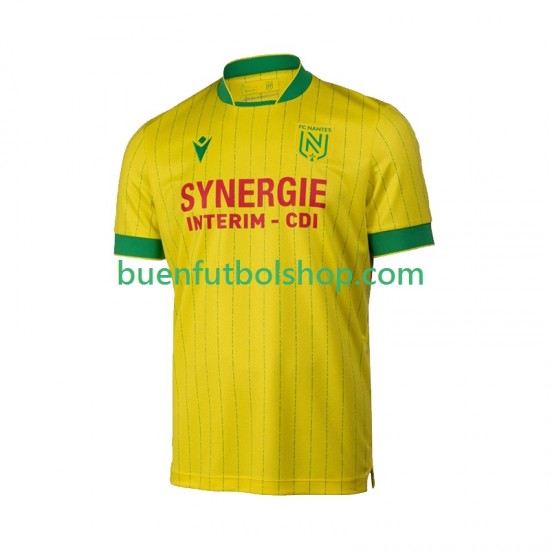 Camiseta de Fútbol Nantes 2025-2026 Primera Equipación Manga Corta Hombre