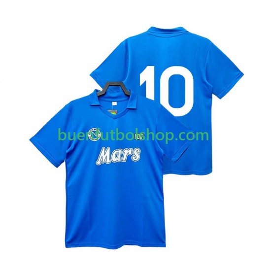 Camiseta de Fútbol Napoli 10 Retro 1988 1989 Primera Equipación Manga Corta Hombre