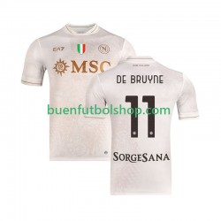 Camiseta de Fútbol Napoli Kevin De Bruyne 11 2025-2026 Segunda Equipación Manga Corta Hombre Camiseta de Fútbol Napoli Kevin De Bruyne 11 2025-2026 Segunda Equipación Manga Corta Hombre