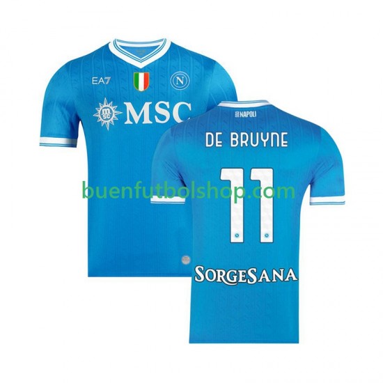 Camiseta de Fútbol Napoli Kevin De Bruyne 11 2025-2026 Primera Equipación Manga Corta Hombre