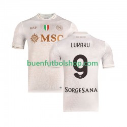 Camiseta de Fútbol Napoli Romelu Lukaku 9 2025-2026 Segunda Equipación Manga Corta Hombre