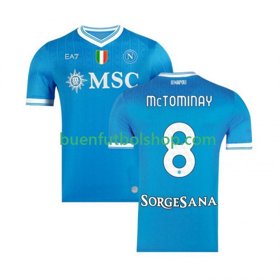 Camiseta de Fútbol Napoli Scott McTominay 8 2025-2026 Primera Equipación Manga Corta Hombre
