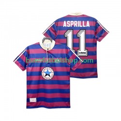 Camiseta de Fútbol Newcastle United ASPRILLA 11 Retro 1995 1997 Segunda Equipación Manga Corta Hombre