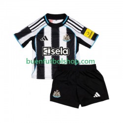 Camiseta de Fútbol Newcastle United 2025-2026 Primera Equipación Manga Corta Niño