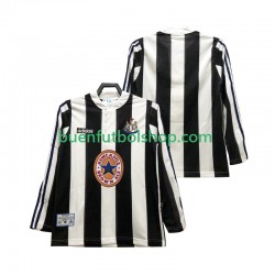 Camiseta de Fútbol Newcastle United Retro 1995 1997 Primera Equipación Manga Larga Hombre