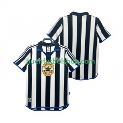 Camiseta de Fútbol Newcastle United Retro 1999 2000 Primera Equipación Manga Corta Hombre