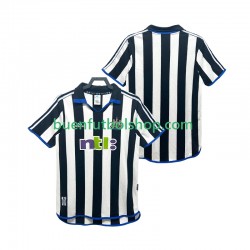 Camiseta de Fútbol Newcastle United Retro 2000 2001 Primera Equipación Manga Corta Hombre