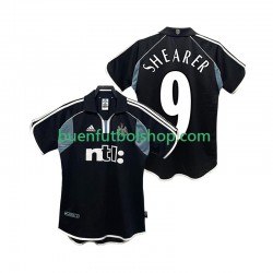 Camiseta de Fútbol Newcastle United SHEARER 9 Retro 2000 2001 Segunda Equipación Manga Corta Hombre
