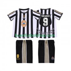 Camiseta de Fútbol Newcastle United SHEARER 9 Retro 1997 1999 Primera Equipación Manga Corta Niño