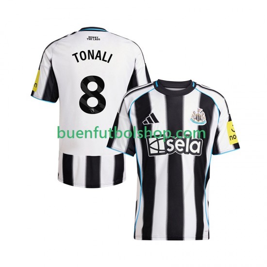 Camiseta de Fútbol Newcastle United Sandro Tonali 8 2025-2026 Primera Equipación Manga Corta Hombre