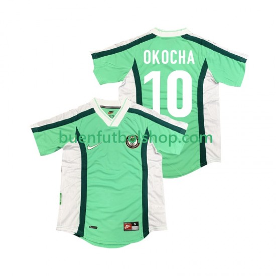 Camiseta de Fútbol Nigeria OKOCHA 10 Retro 1998 Primera Equipación Manga Corta Hombre Camiseta de Fútbol Nigeria OKOCHA 10 Retro 1998 Primera Equipación Manga Corta Hombre