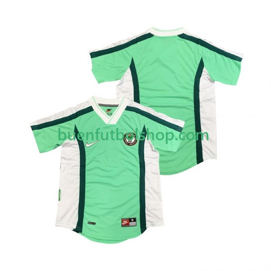 Camiseta de Fútbol Nigeria Retro 1998 Primera Equipación Manga Corta Hombre