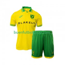 Camiseta de Fútbol Norwich City 2025-2026 Primera Equipación Manga Corta Niño