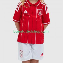 Camiseta de Fútbol Nottingham Forest 2025-2026 Primera Equipación Manga Corta Niño