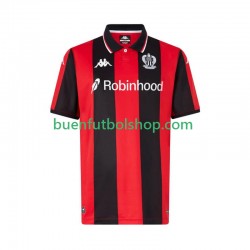 Camiseta de Fútbol OGC Nice 2025-2026 Primera Equipación Manga Corta Hombre