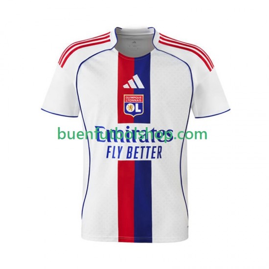 Camiseta de Fútbol Olympique de Lyon 2025-2026 Primera Equipación Manga Corta Hombre
