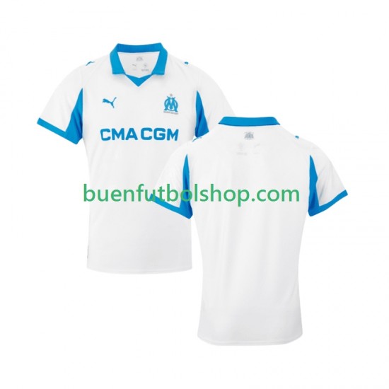 Camiseta de Fútbol Olympique de Marsella 2025-2026 Primera Equipación Manga Corta Hombre Camiseta de Fútbol Olympique de Marsella 2025-2026 Primera Equipación Manga Corta Hombre