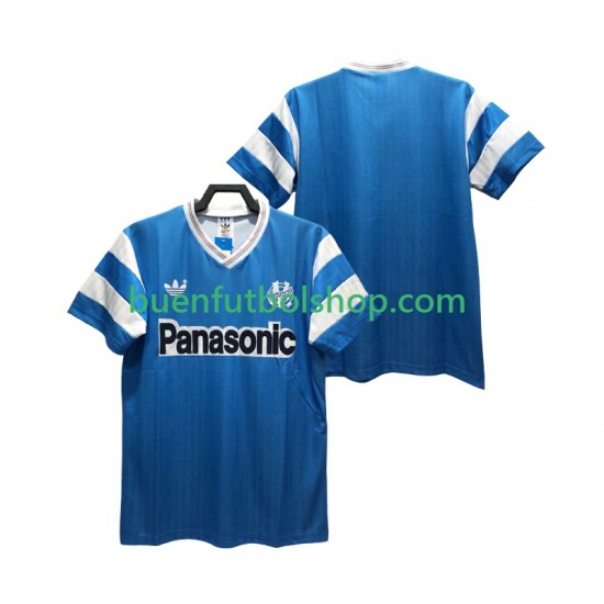 Camiseta de Fútbol Olympique de Marsella Retro 1990 Segunda Equipación Manga Corta Hombre