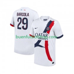 Camiseta de Fútbol Paris Saint-Germain Bradley Barcola 29 2025-2026 Segunda Equipación Manga Corta Hombre