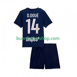 Camiseta de Fútbol Paris Saint-Germain Desire Doue 14 2025-2026 Primera Equipación Manga Corta Niño