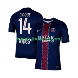 Camiseta de Fútbol Paris Saint-Germain Desire Doue 14 2025-2026 Primera Equipación Manga Corta Hombre