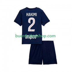 Camiseta de Fútbol Paris Saint-Germain Hakimi 2 2025-2026 Primera Equipación Manga Corta Niño