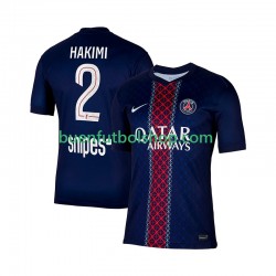 Camiseta de Fútbol Paris Saint-Germain Hakimi 2 2025-2026 Primera Equipación Manga Corta Hombre