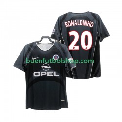 Camiseta de Fútbol Paris Saint-Germain RONALDINHO 20 Retro 2001 2002 Tercera Equipación Manga Corta Hombre