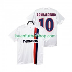 Camiseta de Fútbol Paris Saint-Germain RONHALDINHO 10 Retro 2002 2003 Segunda Equipación Manga Corta Hombre