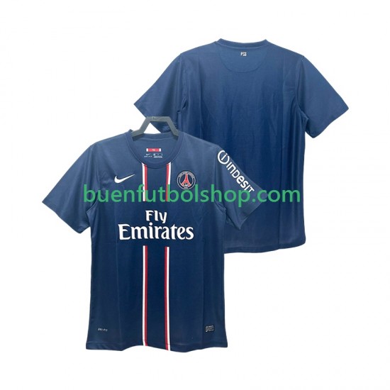 Camiseta de Fútbol Paris Saint-Germain Retro 2012 2013 Primera Equipación Manga Corta Hombre