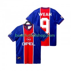 Camiseta de Fútbol Paris Saint-Germain WEAH 9 Retro 1995 1996 Primera Equipación Manga Corta Hombre