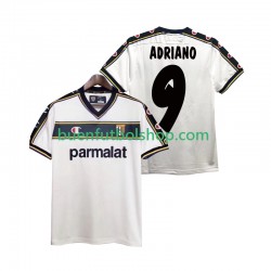 Camiseta de Fútbol Parma ADRIANO 9 Retro 2002 2003 Segunda Equipación Manga Corta Hombre Camiseta de Fútbol Parma ADRIANO 9 Retro 2002 2003 Segunda Equipación Manga Corta Hombre