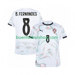 Camiseta de Fútbol Portugal Bruno Fernandes 8 2025-2026 Segunda Equipación Manga Corta Hombre