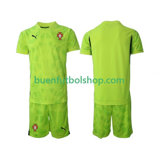 Camiseta de Fútbol Portugal Portero 2025 Primera Equipación Manga Corta Niño