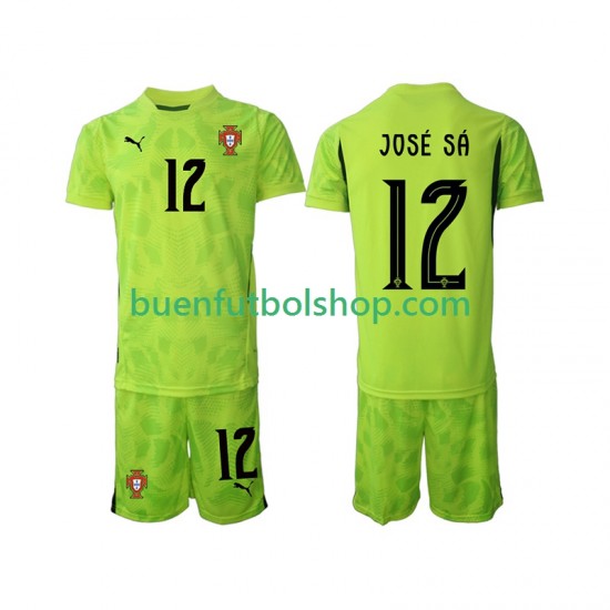Camiseta de Fútbol Portugal Portero Jose Sa 12 2025 Primera Equipación Manga Corta Niño