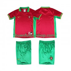 Camiseta de Fútbol Portugal Retro 1998 Primera Equipación Manga Corta Niño Camiseta de Fútbol Portugal Retro 1998 Primera Equipación Manga Corta Niño