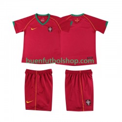 Camiseta de Fútbol Portugal Retro 2006 Primera Equipación Manga Corta Niño Camiseta de Fútbol Portugal Retro 2006 Primera Equipación Manga Corta Niño