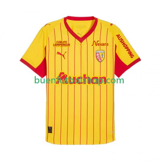 Camiseta de Fútbol RC Lens 2025-2026 Primera Equipación Manga Corta Hombre