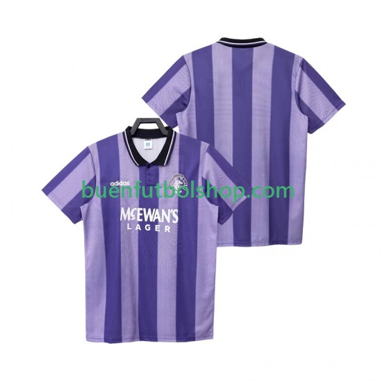Camiseta de Fútbol Rangers Retro 1993 1994 Tercera Equipación Manga Corta Hombre