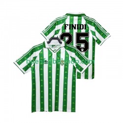 Camiseta de Fútbol Real Betis FINIDI 25 Retro 1996 1997 Primera Equipación Manga Corta Hombre Camiseta de Fútbol Real Betis FINIDI 25 Retro 1996 1997 Primera Equipación Manga Corta Hombre