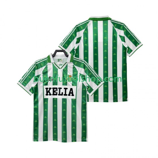 Camiseta de Fútbol Real Betis Retro 1995 1996 Primera Equipación Manga Corta Hombre